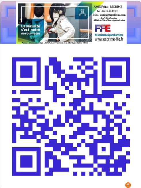 QR CODE AMSLF Escrime